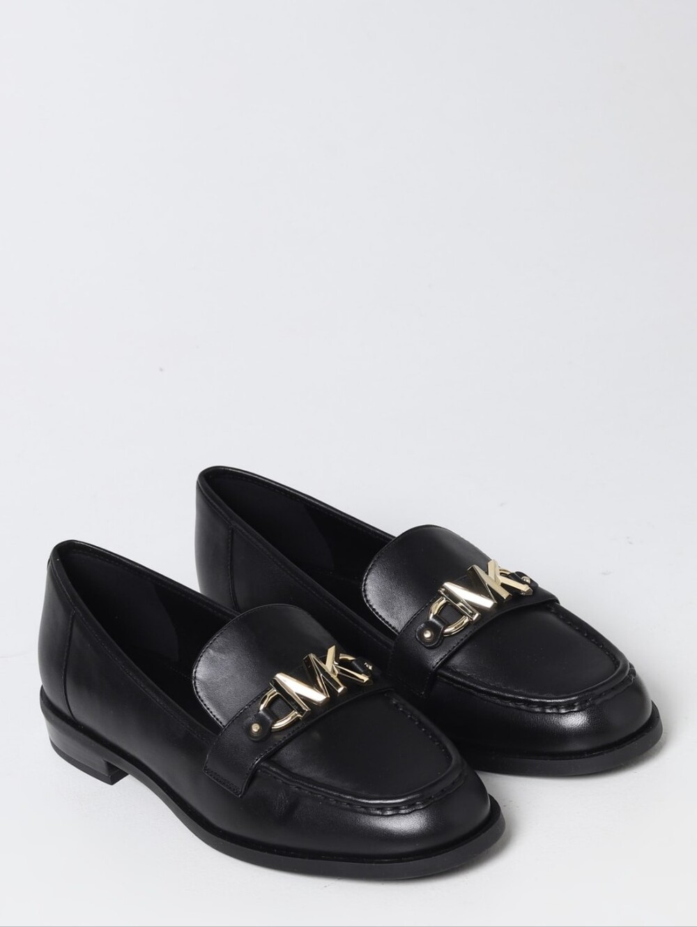 MICHAEL KORS Tiegan Leather Loafer - MK Chain Link Charm - 9.5 - NWT